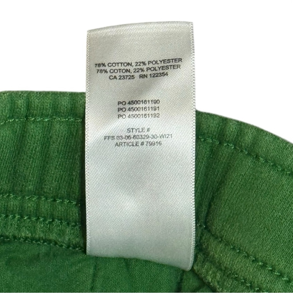 Aritzia TNA Cozy Fleece Boyfriend Sweatpants Green Loungewear Joggers S Winter - Picture 10 of 11